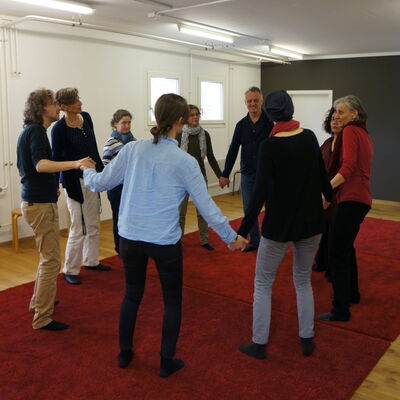 Ausbildung 2016, hören in Bewegung, singen Foto Bruno Tobia